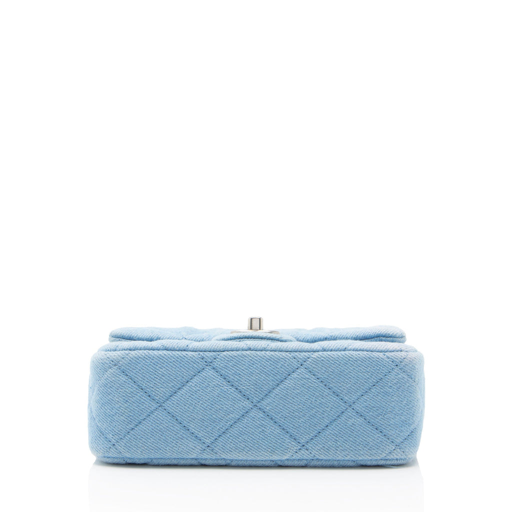 Chanel Denim Sweet Heart Square Mini Flap
