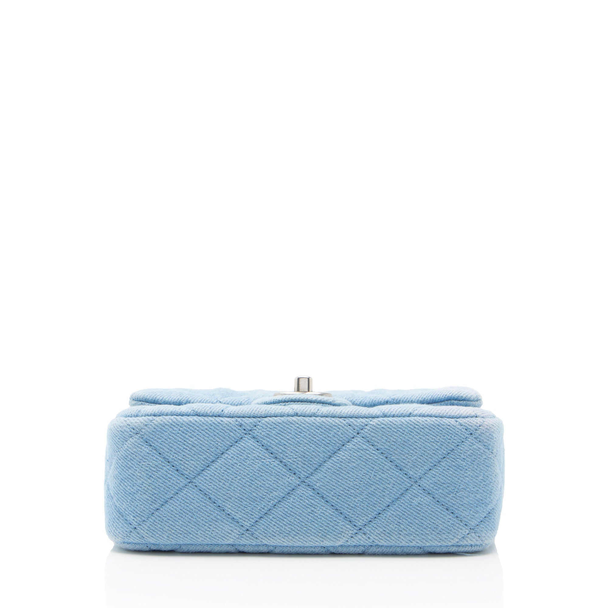 Chanel Denim Sweet Heart Square Mini Flap