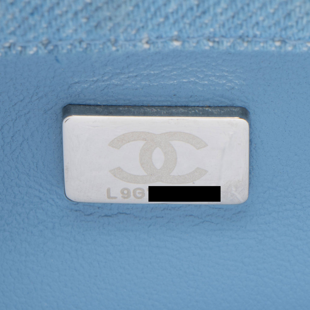 Chanel Denim Sweet Heart Square Mini Flap