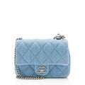 Chanel Denim Sweet Heart Square Mini Flap