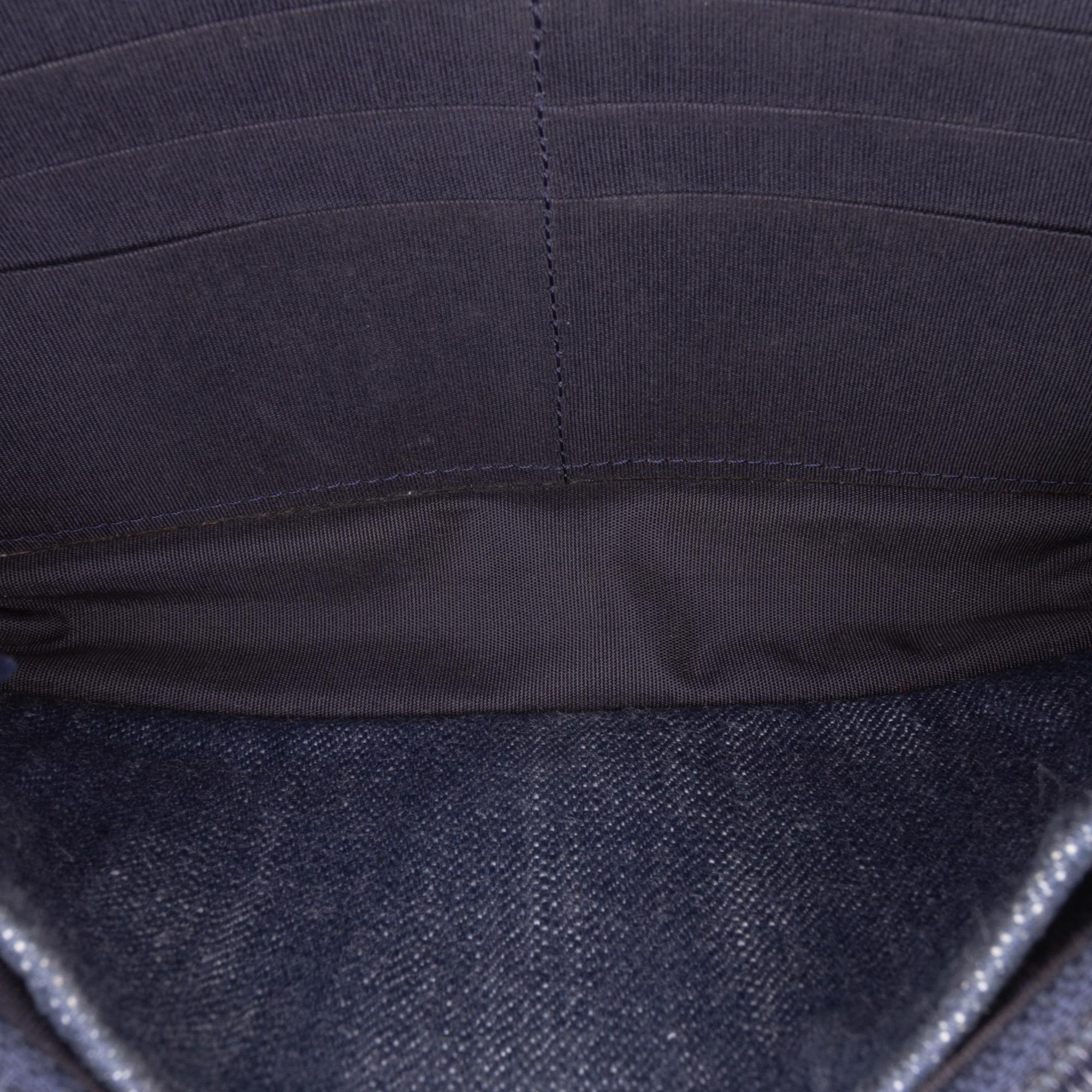 Chanel Denim and Velvet Wallet On Chain