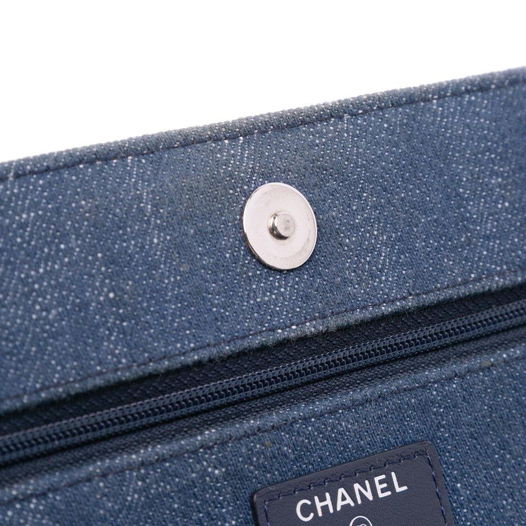 Chanel Denim and Velvet Wallet On Chain