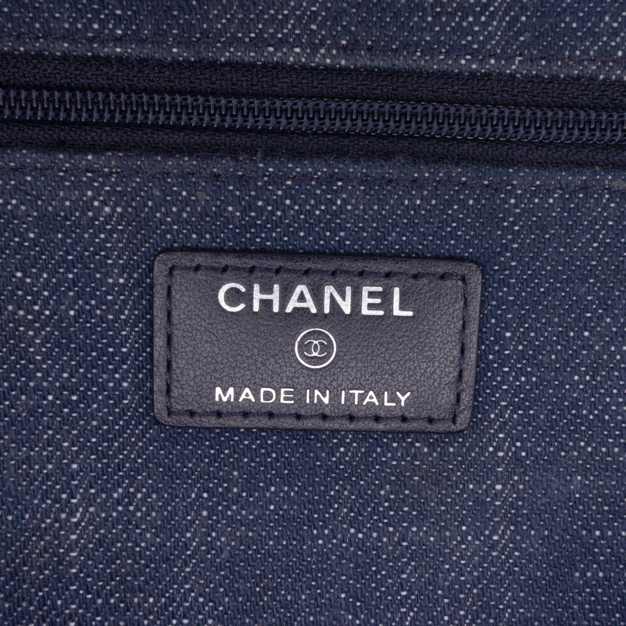 Chanel Denim and Velvet Wallet On Chain