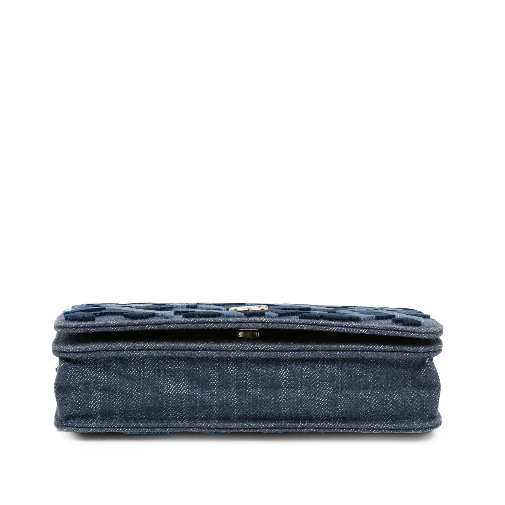 Chanel Denim and Velvet Wallet On Chain