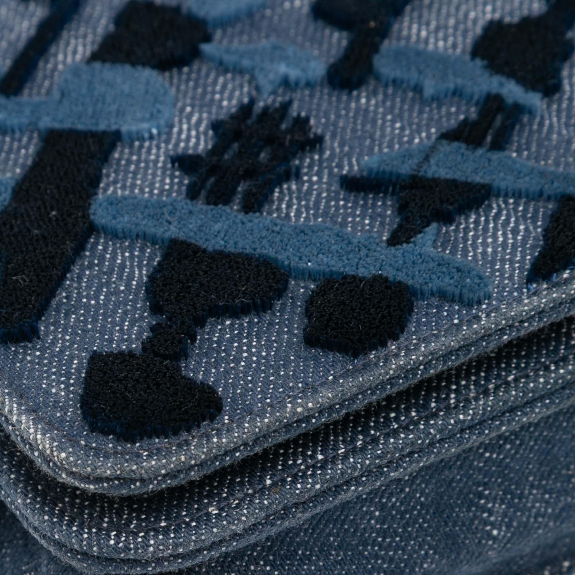 Chanel Denim and Velvet Wallet On Chain