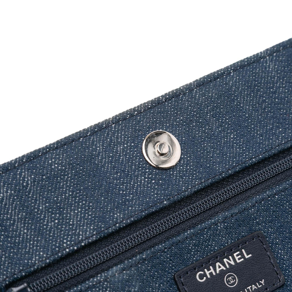 Chanel Denim and Velvet Wallet On Chain