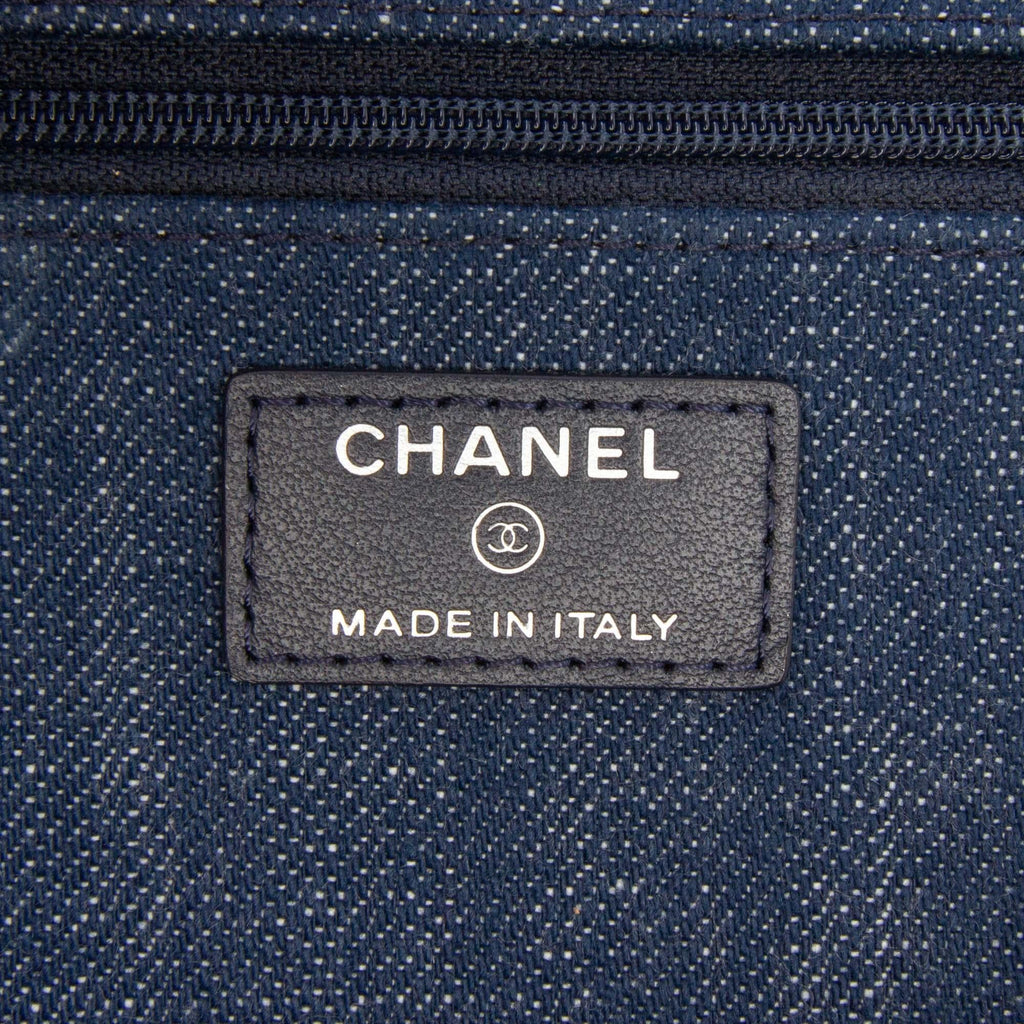 Chanel Denim and Velvet Wallet On Chain