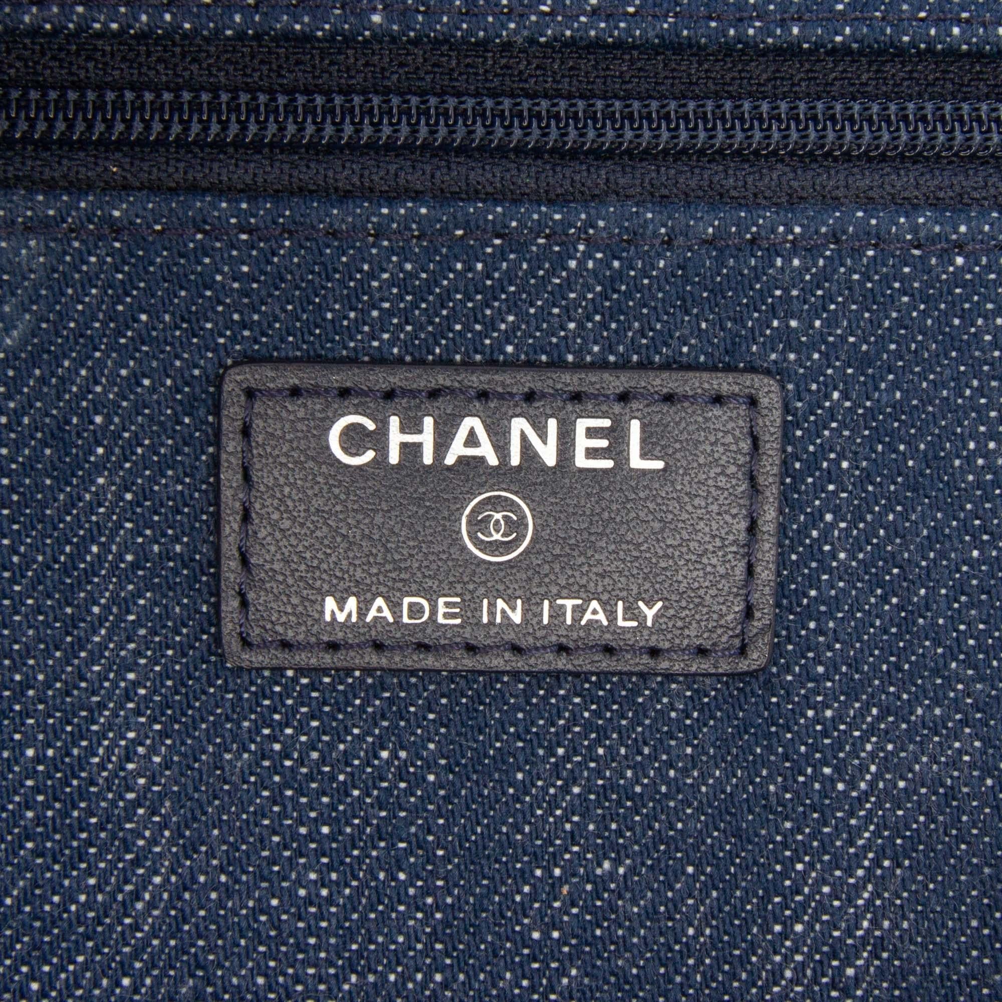 Chanel Denim and Velvet Wallet On Chain