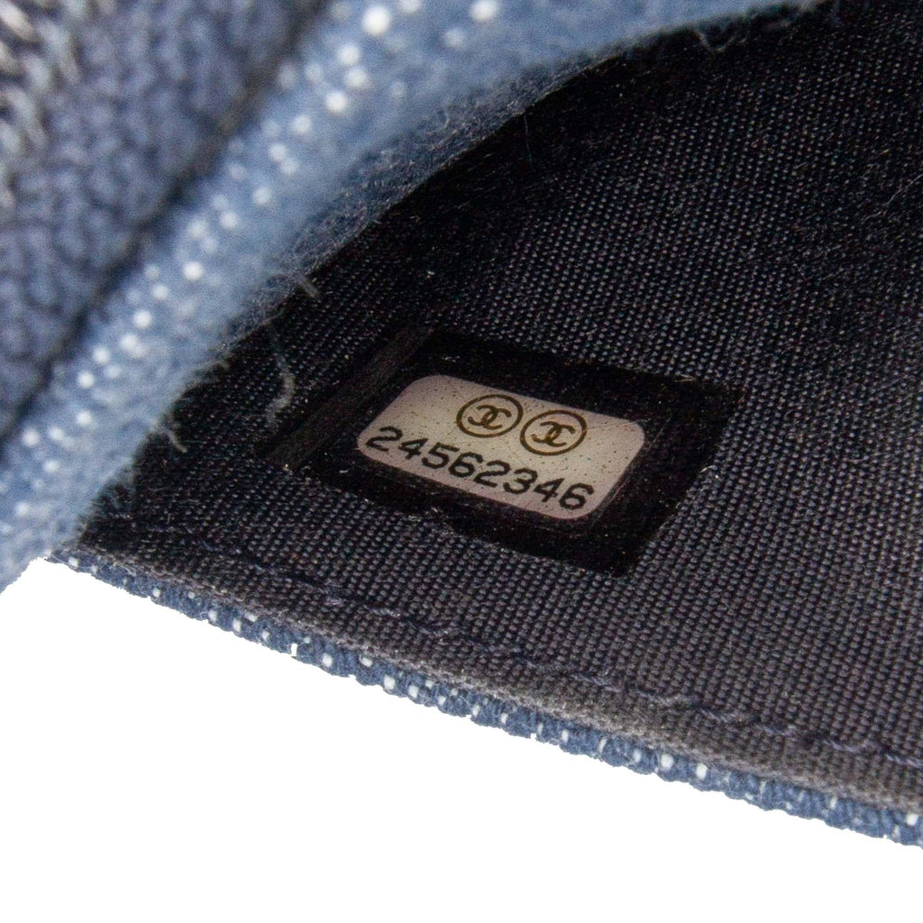Chanel Denim and Velvet Wallet On Chain