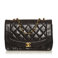 Chanel Diana Lambskin Leather Crossbody Bag (SHG-VVfx3I)
