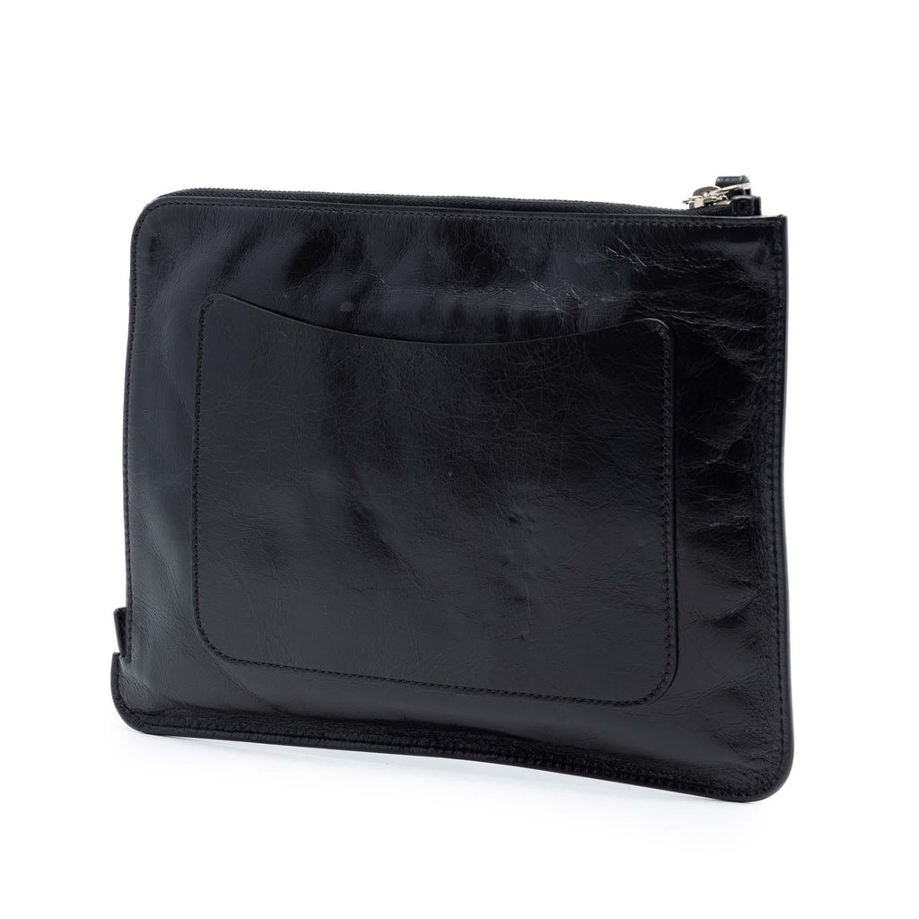 Chanel Distressed Calfskin Je Ne Suis Pas En Solde Clutch