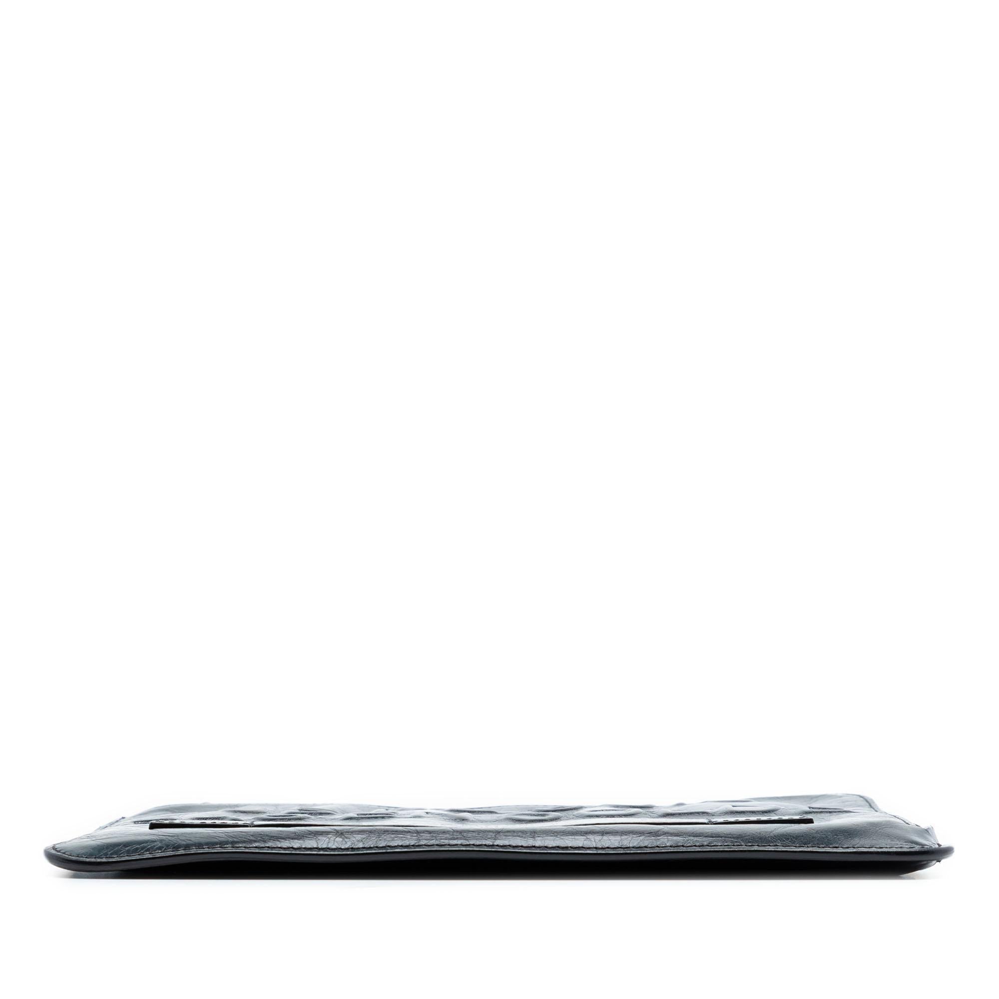 Chanel Distressed Calfskin Je Ne Suis Pas En Solde Clutch