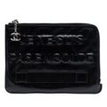 Chanel Distressed Calfskin Je Ne Suis Pas En Solde Clutch