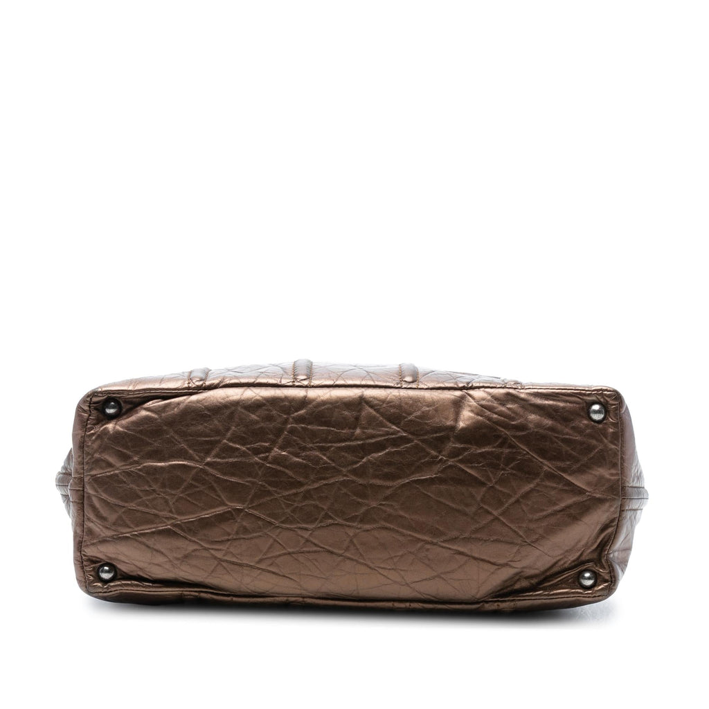 Chanel Distressed Calfskin Shopping In Moscow Tote