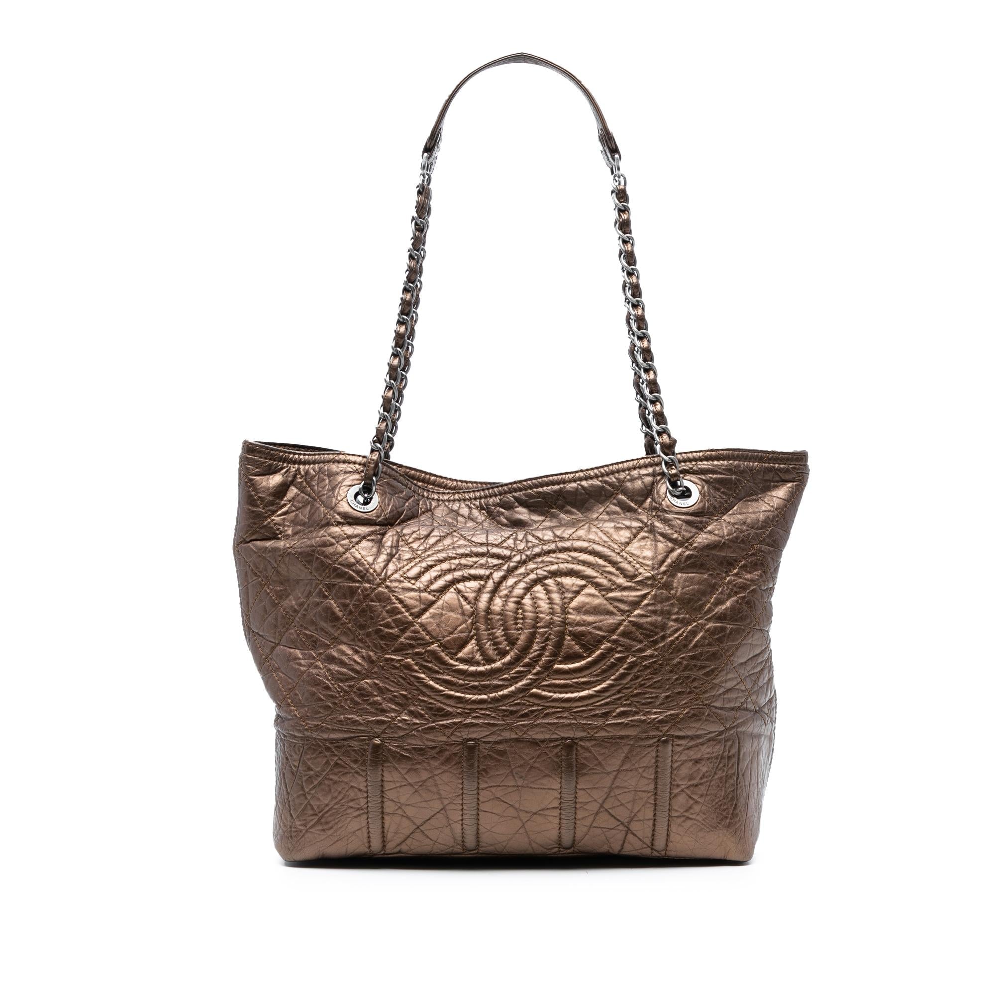 Chanel Distressed Calfskin Shopping In Moscow Tote