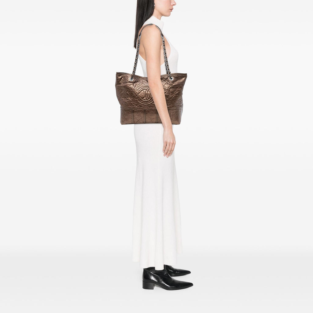 Chanel Distressed Calfskin Shopping In Moscow Tote