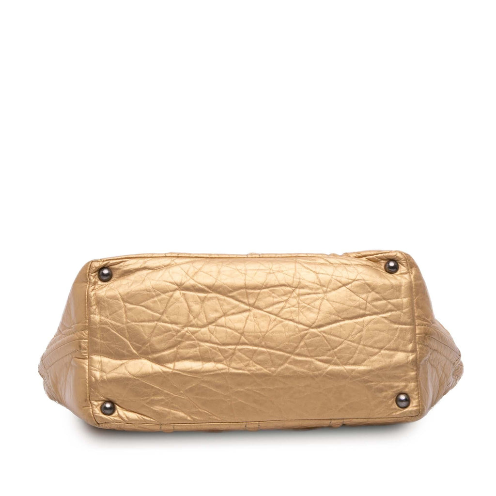 Chanel Distressed Calfskin Shopping In Moscow Tote