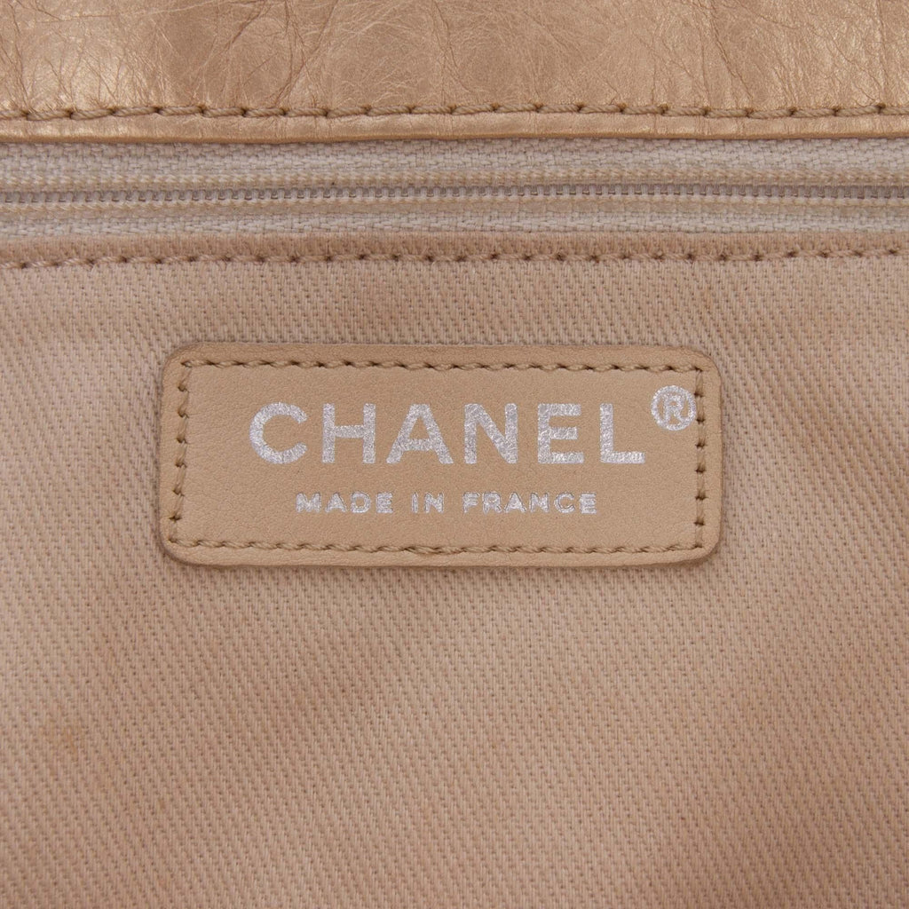 Chanel Distressed Calfskin Shopping In Moscow Tote
