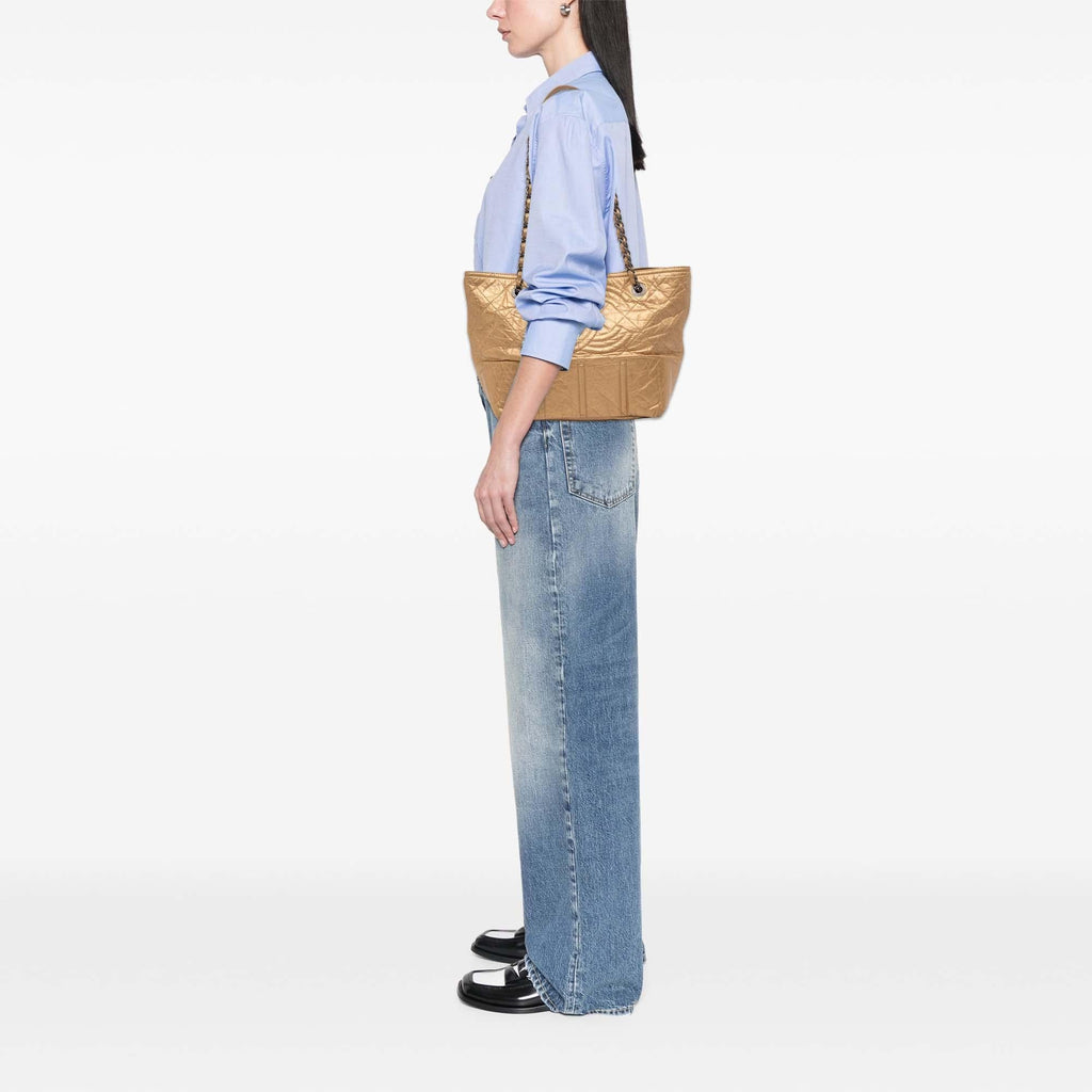 Chanel Distressed Calfskin Shopping In Moscow Tote