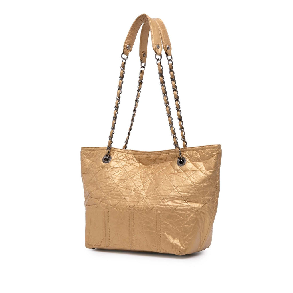 Chanel Distressed Calfskin Shopping In Moscow Tote