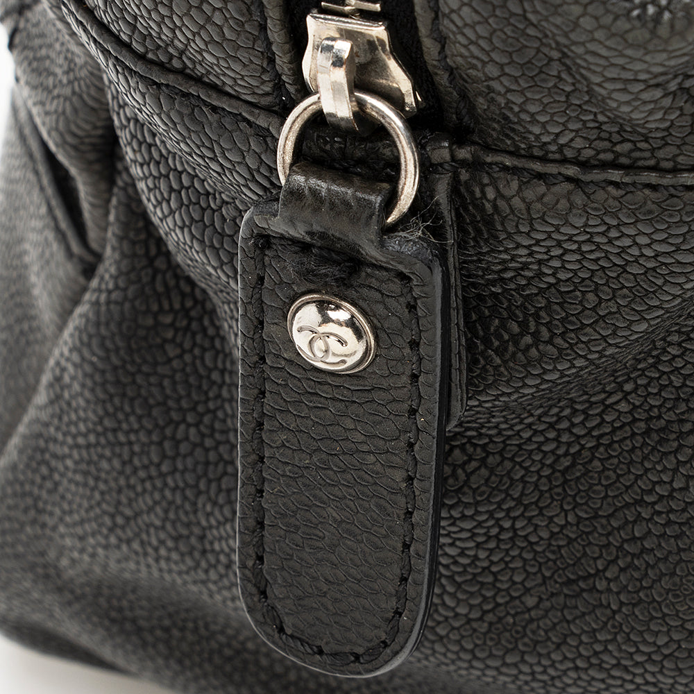 Chanel Distressed Caviar Leather Outdoor Ligne Satchel (SHF-20512)