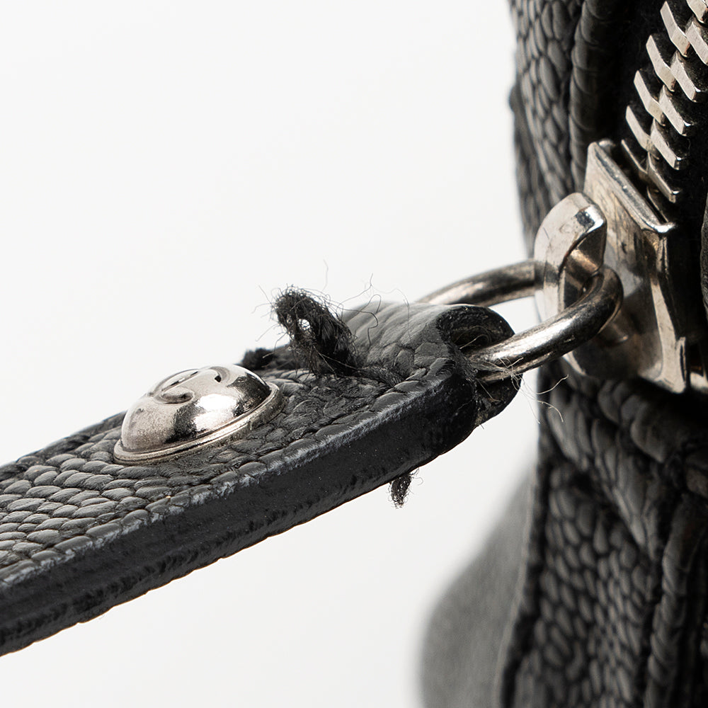 Chanel Distressed Caviar Leather Outdoor Ligne Satchel (SHF-20512)
