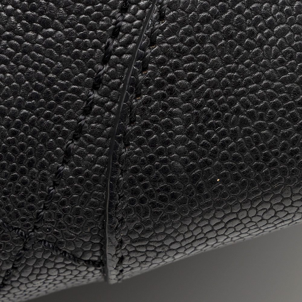 Chanel Distressed Caviar Leather Outdoor Ligne Satchel (SHF-20512)
