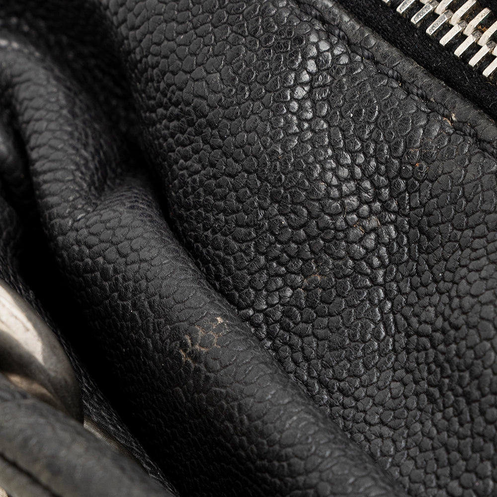 Chanel Distressed Caviar Leather Outdoor Ligne Satchel (SHF-20512)