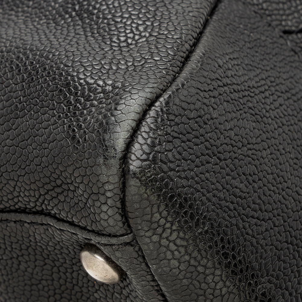 Chanel Distressed Caviar Leather Outdoor Ligne Satchel (SHF-20512)