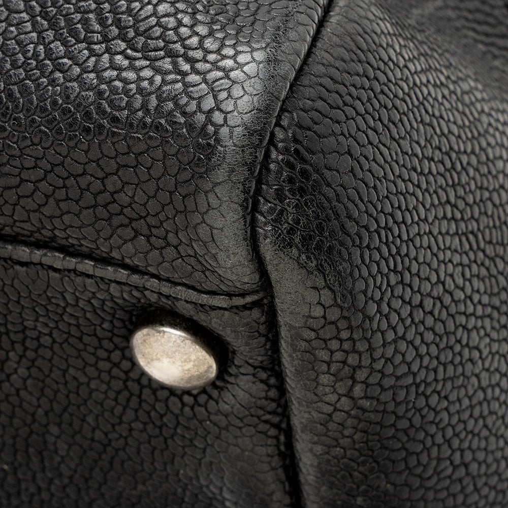 Chanel Distressed Caviar Leather Outdoor Ligne Satchel (SHF-20512)