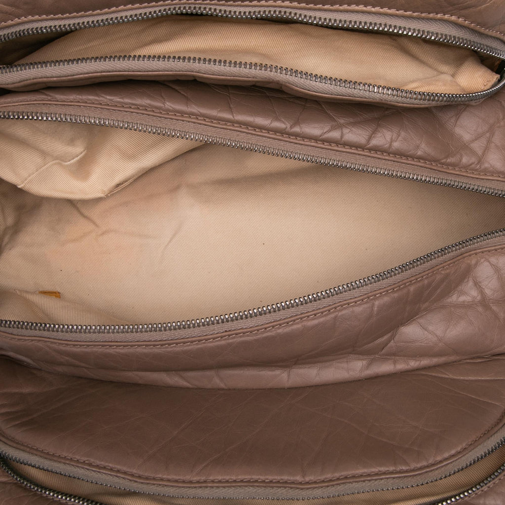 Chanel Distressed Lambskin Lady Braid Bowler Bag