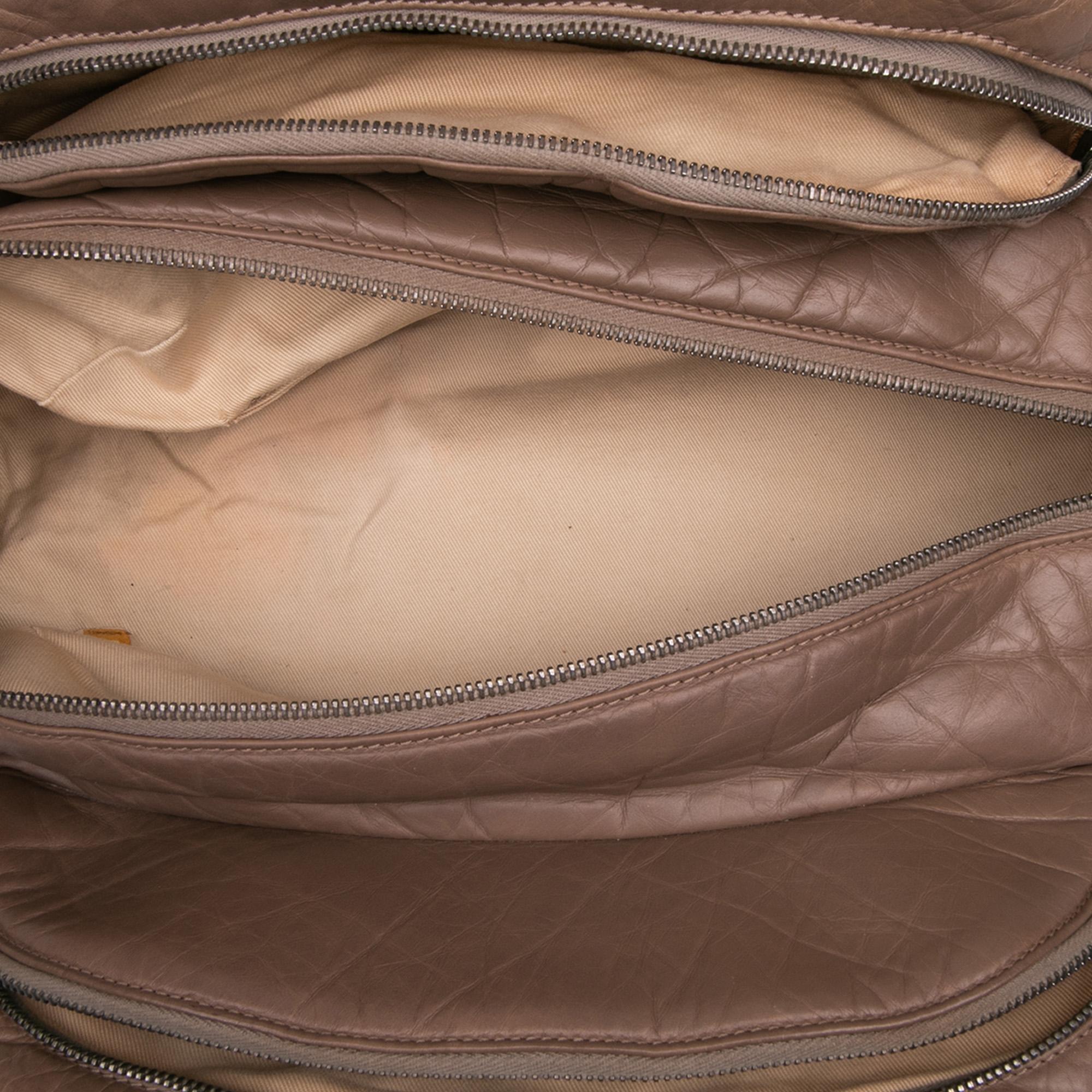 Chanel Distressed Lambskin Lady Braid Bowler Bag