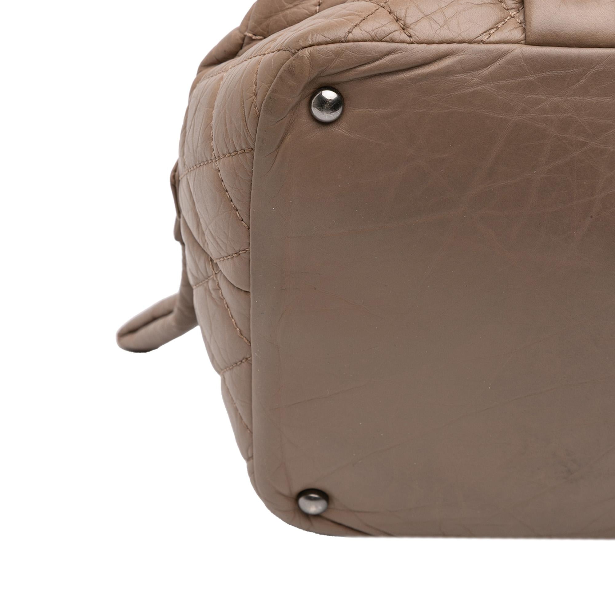 Chanel Distressed Lambskin Lady Braid Bowler Bag