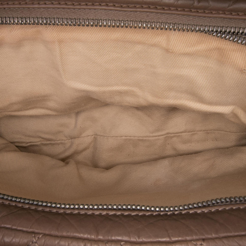 Chanel Distressed Lambskin Lady Braid Bowler Bag