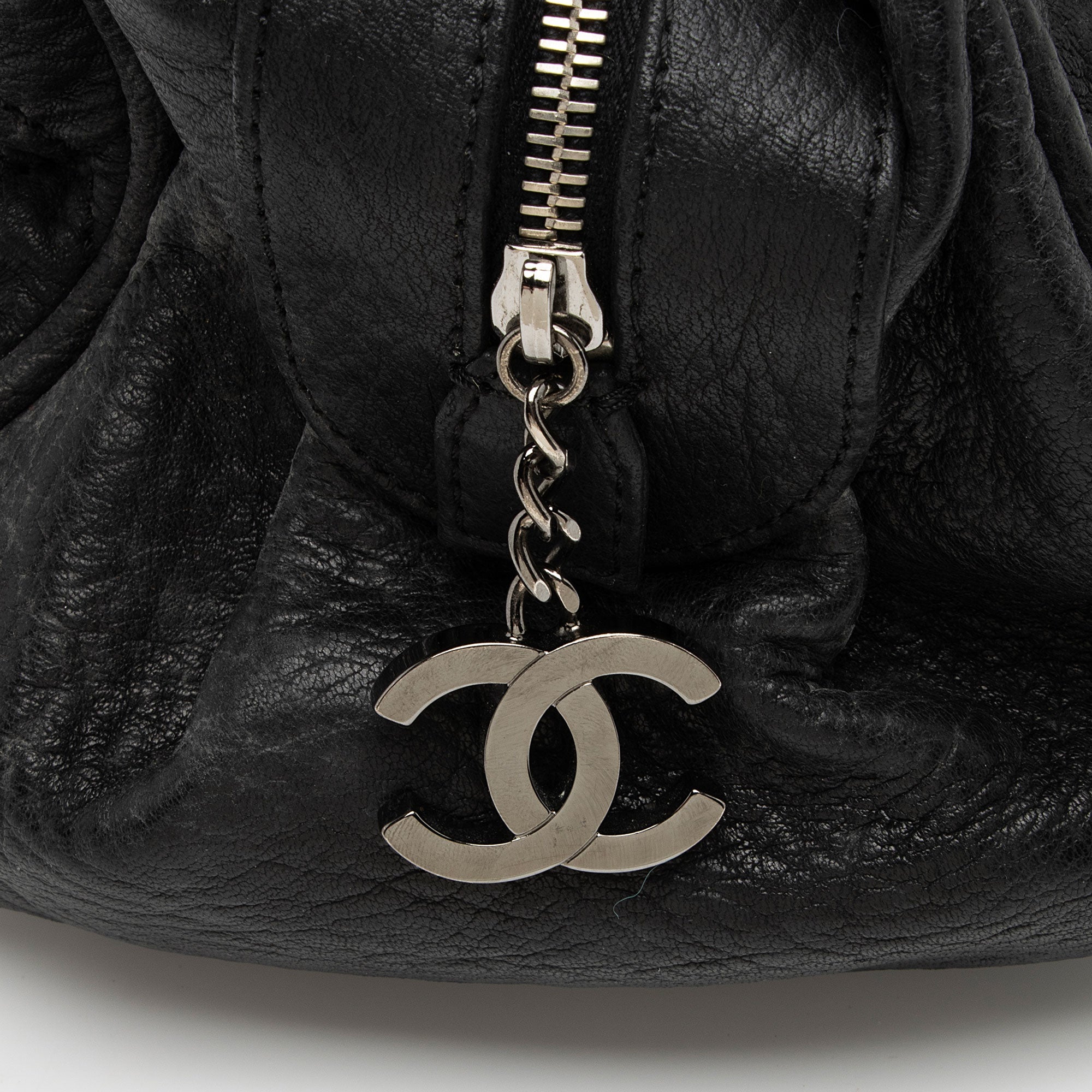 Chanel Distressed Lambskin Lady Braid Bowler Satchel (SHF-4rWbPz)