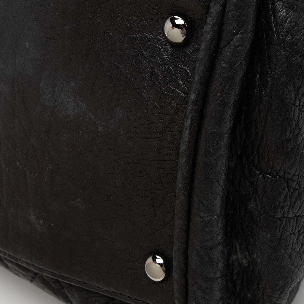 Chanel Distressed Lambskin Lady Braid Bowler Satchel (SHF-4rWbPz)