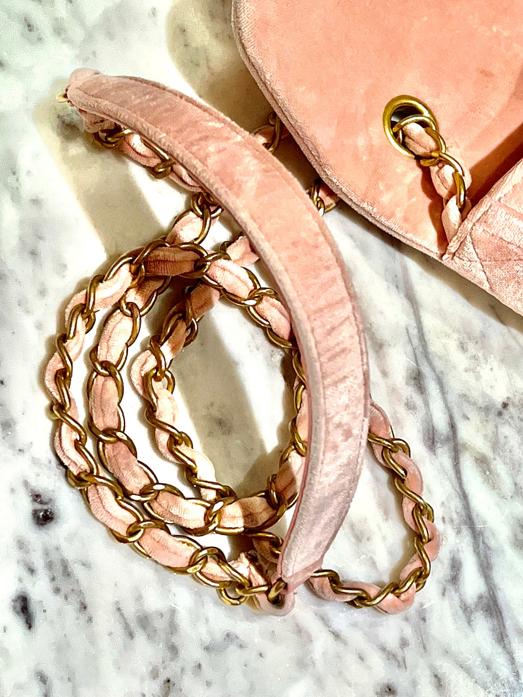 CHANEL QUILTED VELVET DOUBLE FRAME MINI FLAP BAG