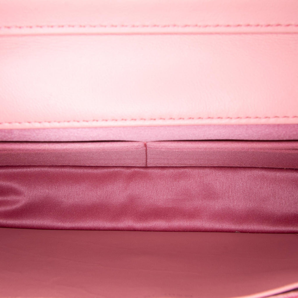 Chanel Embossed Lambskin Camellia Wallet On Chain