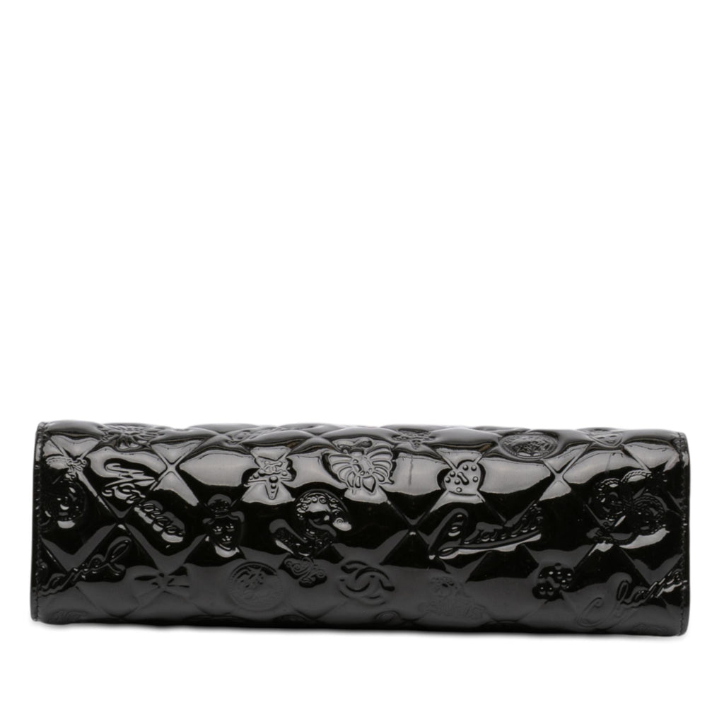 Chanel Embossed Patent Lucky Symbols Pochette