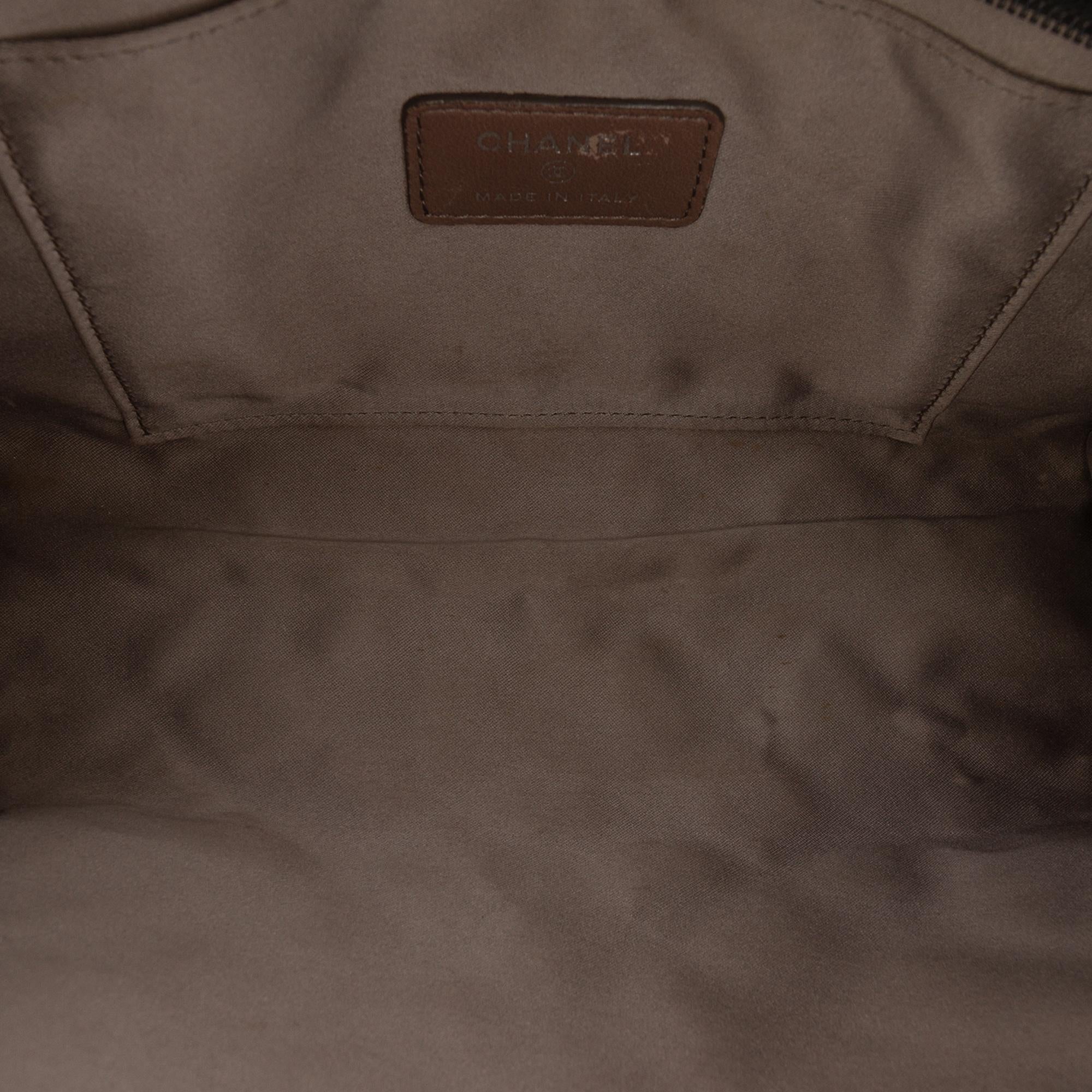 Chanel Embossed Patent Lucky Symbols Pochette