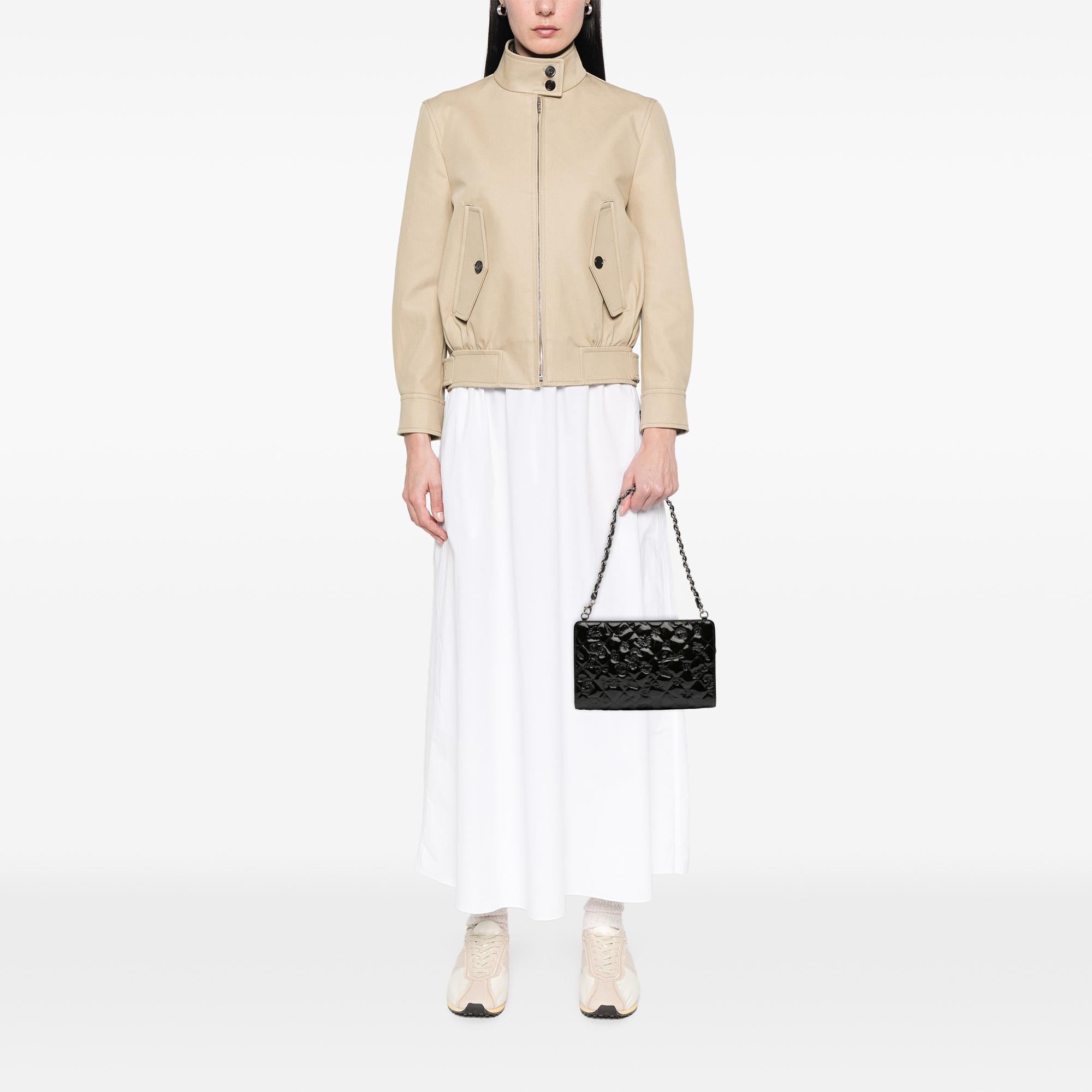 Chanel Embossed Patent Lucky Symbols Pochette