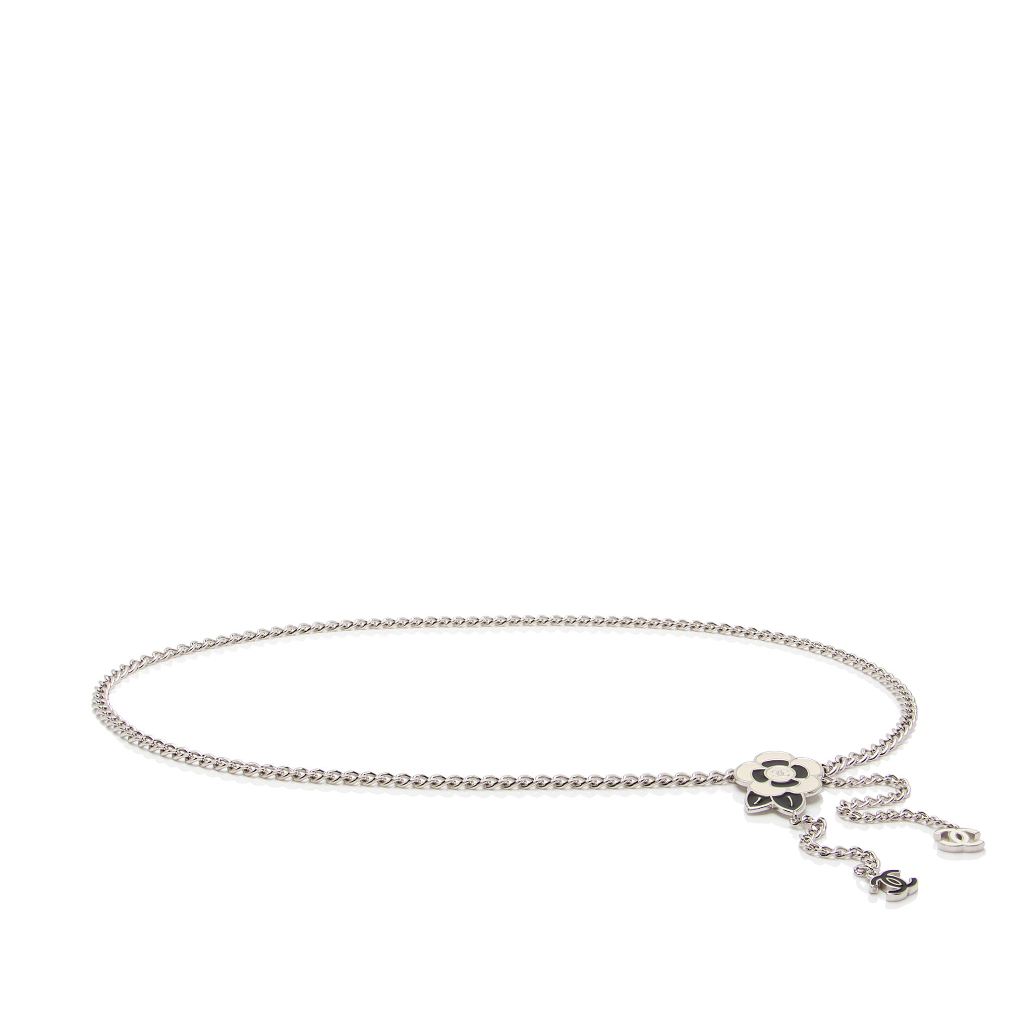 Chanel Enamel Camillia CC Chain Belt - Size OS (SHF-ZLPhfe)