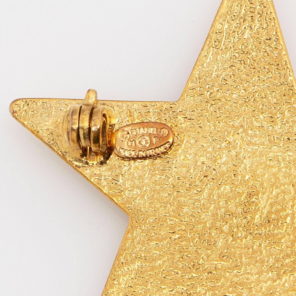 Chanel Enamel Star Brooch