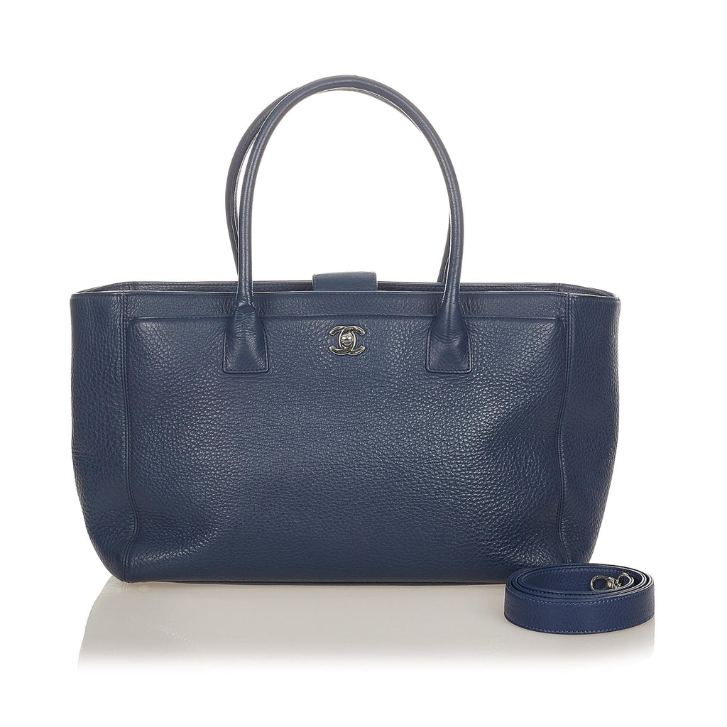 Chanel Executive Cerf Caviar Leather Tote Bag (SHG-25161)