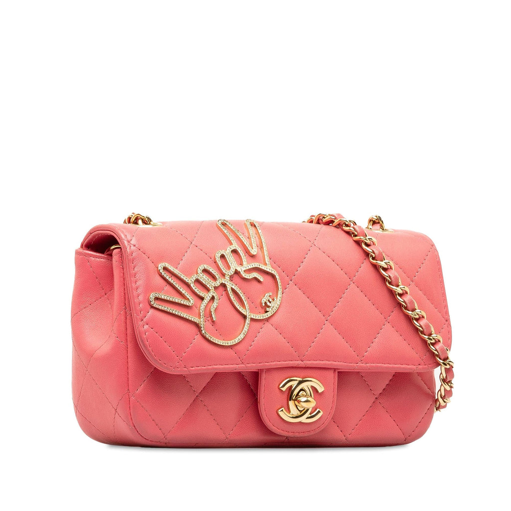Chanel Extra Mini Lambskin V for Victory Flap (SHG-la8uiD)