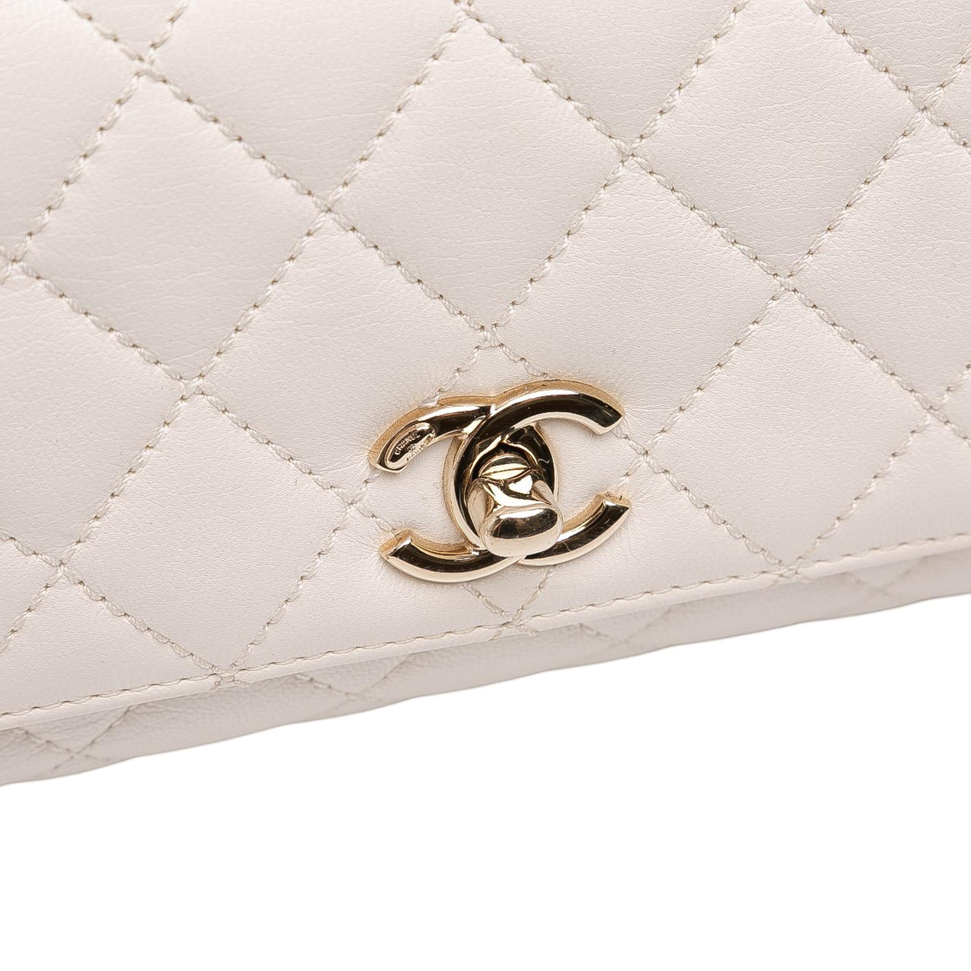 Chanel Extra Mini Quilted Goatskin Rainbow Top Handle Flap
