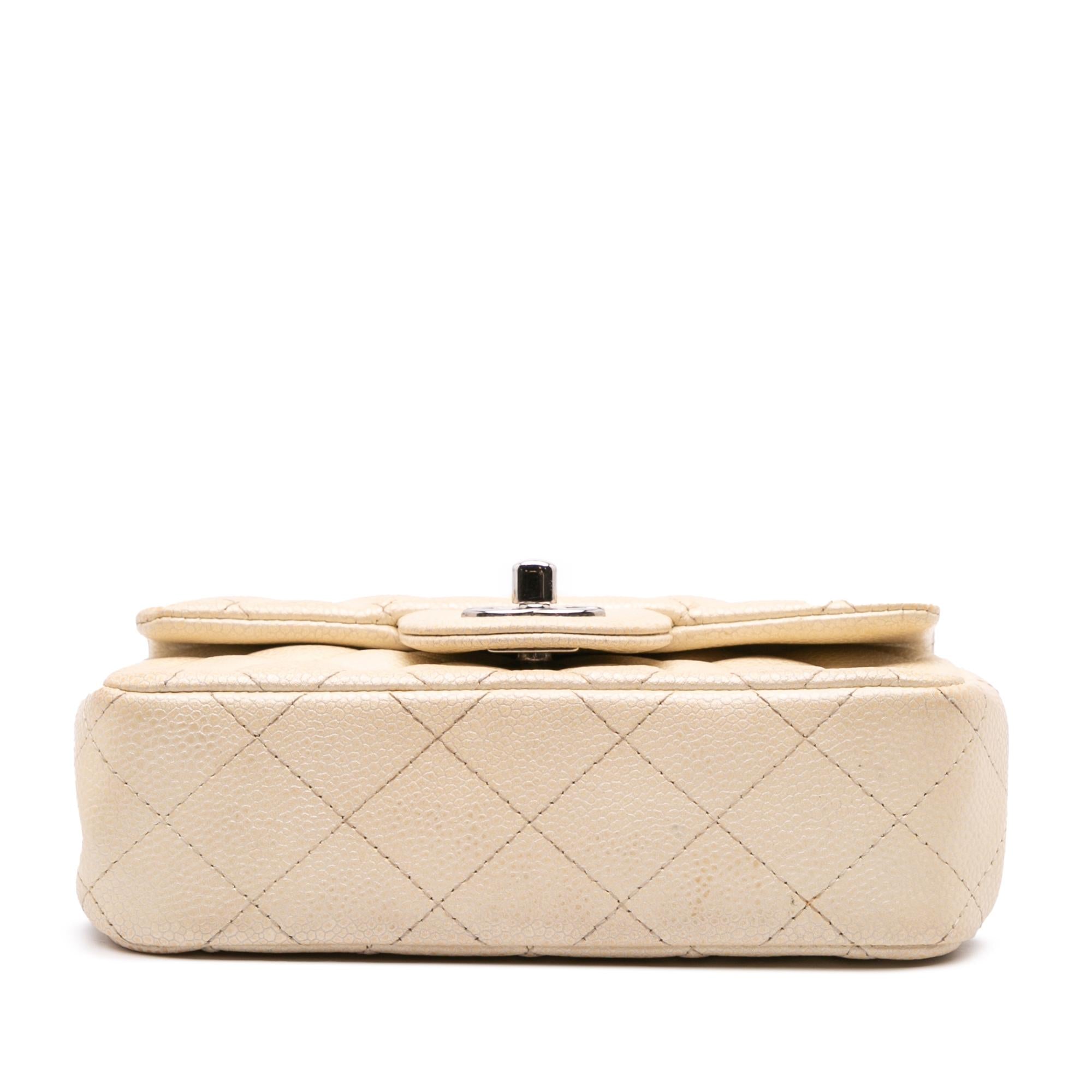 Chanel Extra Mini Rectangular Classic Caviar Single Flap