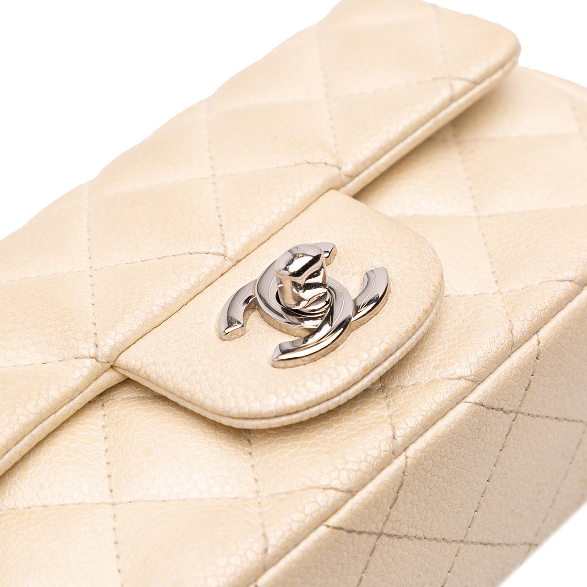 Chanel Extra Mini Rectangular Classic Caviar Single Flap