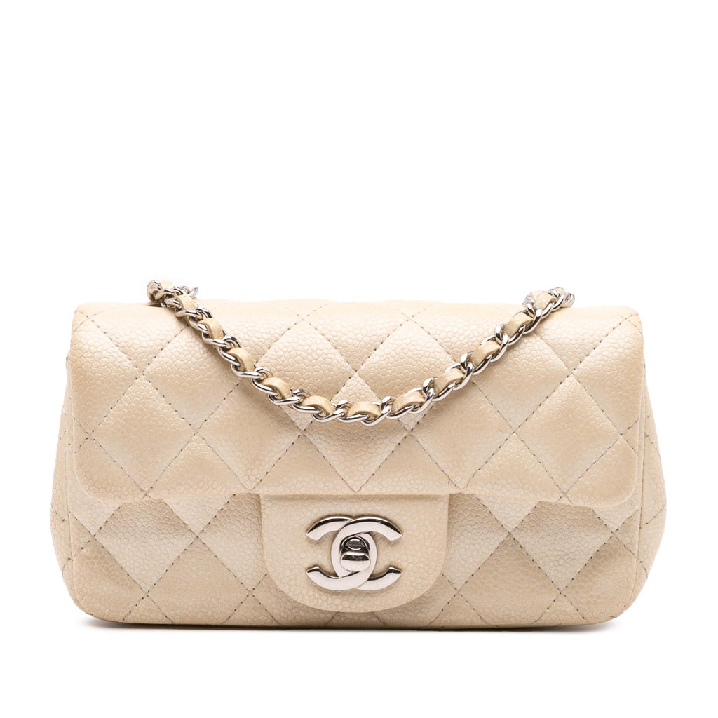 Chanel Extra Mini Rectangular Classic Caviar Single Flap