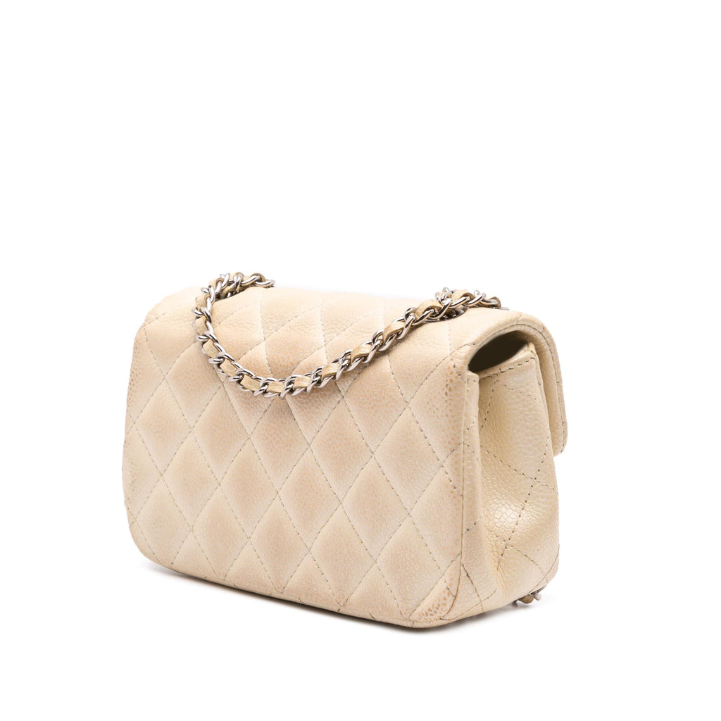 Chanel Extra Mini Rectangular Classic Caviar Single Flap